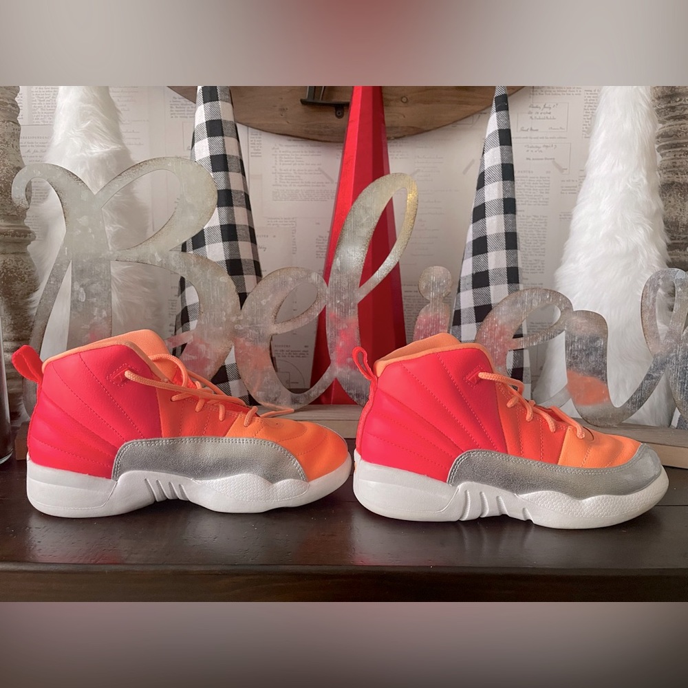 Nike Air Jordan 12 Retro Sunrise GS Hot Punch 3Y